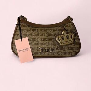 Juicy Couture Tan and Brown Shoulder Bag